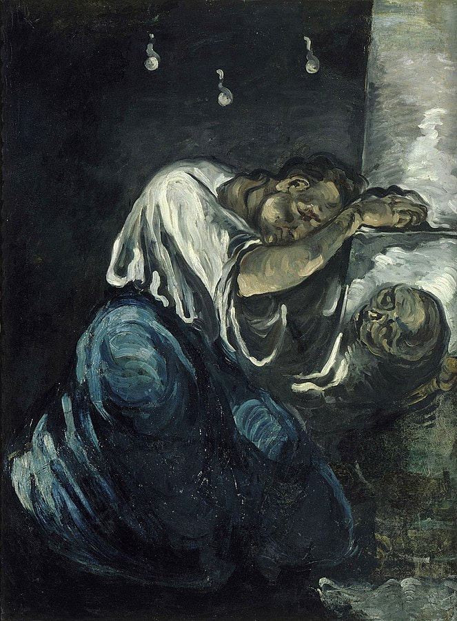 'The Magdalene or Sorrow' circa 1869 by Paul Cézanne.