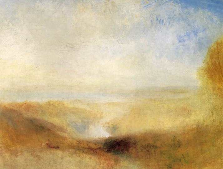 J. M. W. Turner 'Landscape with a river and a bay in the background' circa 1845